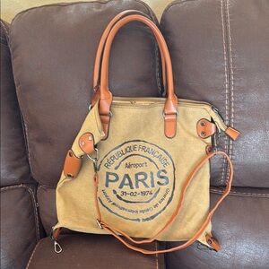 Paris Tan and Brown Women's Bag new
